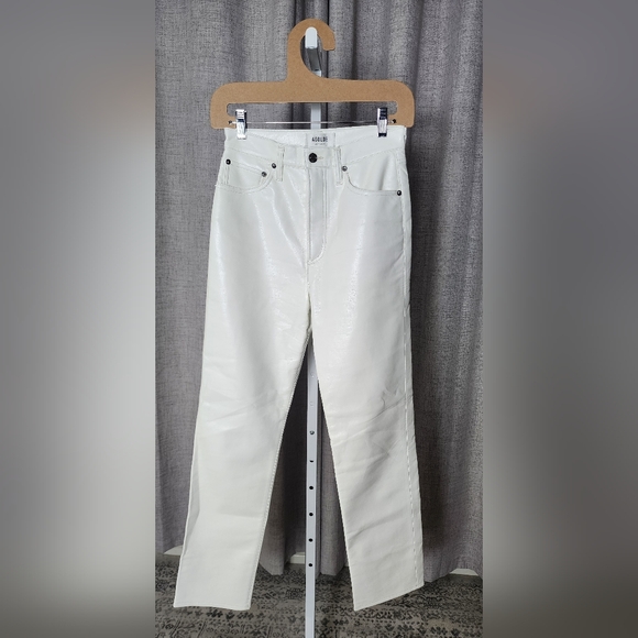 AGOLDE Recycled Leather 90's Pinch Waist in Wisp | 25 - Picture 5 of 13